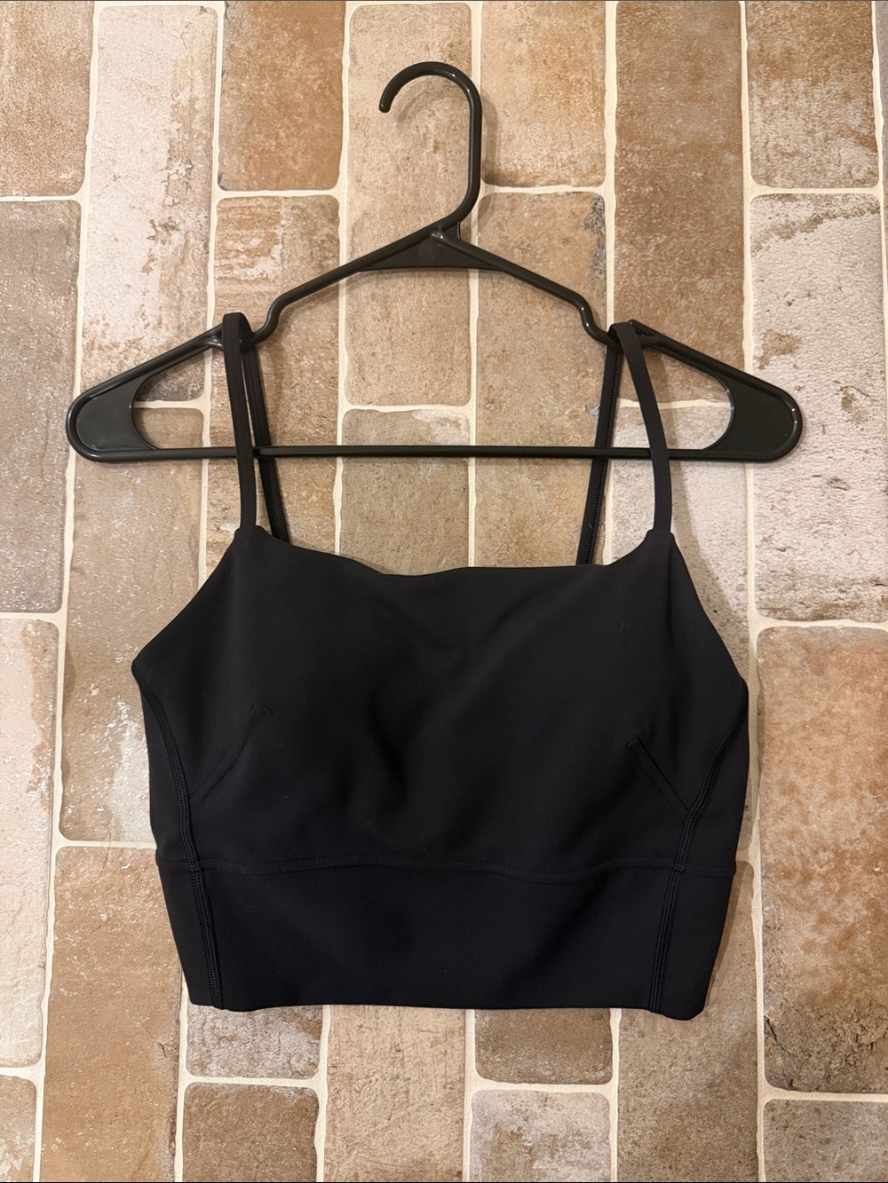lululemon athletica Black Cropped Sports Bra Cami